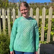 Hand dyed heritage wool jumper  XL image 1