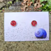 Two Sisters Tweed stud earrings image 1