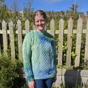 Hand Dyed heritage wool jumper XL image 1