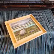 Original acrylic of ewe and lamb framed image 4