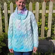 Hand dyed heritage wool jumper XXL image 3