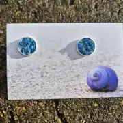 Two Sisters Tweed stud earrings image 1