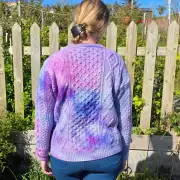 Hand dyed heritage wool jumper L image 2