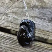 Ceramic Necklace beach imprints image 1