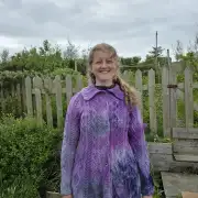 Hand dyed merino wool cardigan image 6
