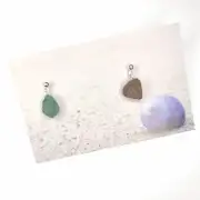 Sea Glass stud earrings image 1