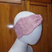 Hand Knitted alpaca headband image 4