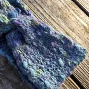 Hand Knitted, hand spun headband image 7