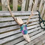 Tweed covered mini stag skull image 2