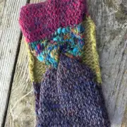 Hand Knitted multicolour headband image 6
