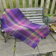 Two Sisters Tweed Throw Lambswool - aurora image 3