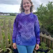 Hand dyed heritage wool jumper S image 1