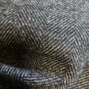 Two Sisters Tweed Fabric - Hebridean Rocks charcoal grey image 5