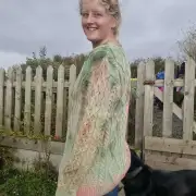 Hand dyed merino wool jumper L image 4