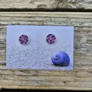 Two Sisters Tweed stud earrings image 1