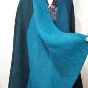 Harris Tweed Cloak with waterfall collar image 4