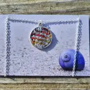 Two Sisters Tweed necklace image 1