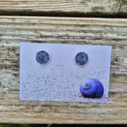 Harris tweed stud earrings image 1