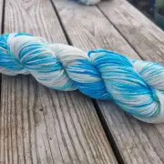 Hand-Dyed Yarn: 75% Merino, 25% Mulberry Silk, DK image 3