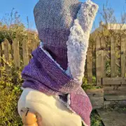 Three Sisters Tweed Hooded scarf image 3