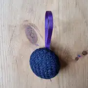 Tweed Button Christmas Tree Ornament - 9 2 image 1