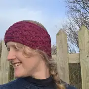 Hand Knitted cashmere & lambswool  headband/cowl image 1