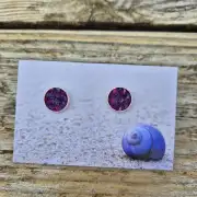 Two Sisters Tweed stud earrings image 1