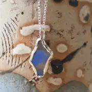 Sea Glass Necklace ultra rare colours image 1