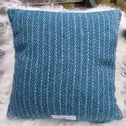 Sheepskin and Tweed Cushion image 6