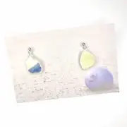 Sea pottery stud earrings image 1