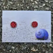 Two Sisters Tweed stud earrings image 1