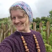 Hand Knitted hand dyed merino neckwarmer/headband image 7