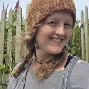 Hand Knitted hand dyed teeswater hat image 2