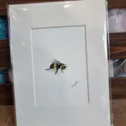 Mini Original Watercolour of a bee image 2