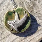 Ceramic Necklace Orca image 5