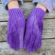 Hand dyed gloves - XS image 3
