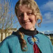 Two Sisters Tweeds Cloak with Enamelled Clasp image 10