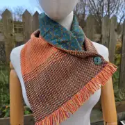 Two Sisters lambswool Tweed neck warmer image 1