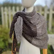 Hand Knitted merino shawl image 10