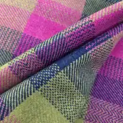 Two Sisters Tweed Fabric - Aurora Check #2 image 7