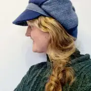 Harris Tweed cap hat 56cm image 7