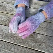 Hand dyed gloves - M image 5