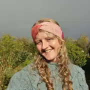 Hand Knitted alpaca headband image 4