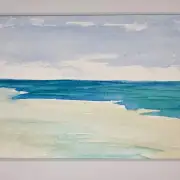 Mini Original Watercolour of a seascape image 1