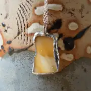 Sea Glass Necklace ultra rare colours image 1