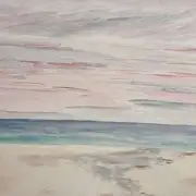 Medium Original watercolour of a seascape image 1