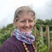 Hand Knitted hand dyed merino neckwarmer/headband image 1