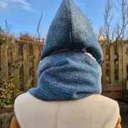 Three Sisters Tweed Hooded scarf image 3