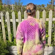 Hand dyed heritage wool jumper L image 2