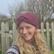 Hand Knitted wool/mohair/alpaca blend headband image 1